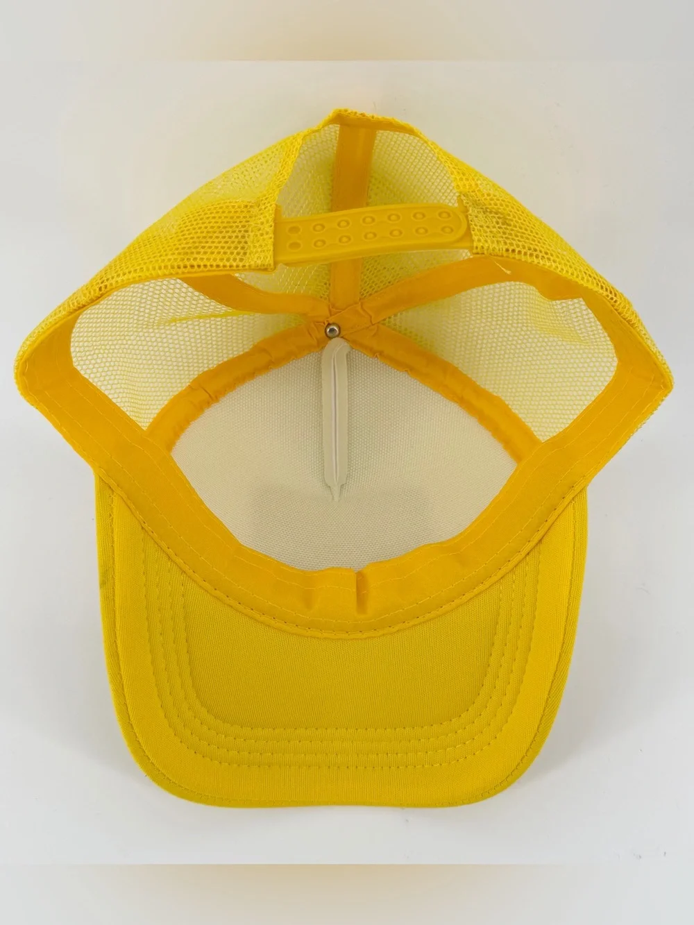 Western Desert Sunset Horse Patch Trucker Hat Yellow Snapback